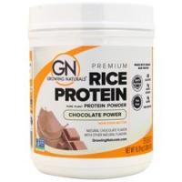 Growing Naturals, Рисовый протеин премиум-класса Шоколадная мощь 476 грамм