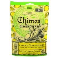 Chimes, Ginger Chews, со вкусом лимона Мейера, 100 г (3,5 унции)