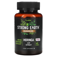 YumVs, Strong Earth Gummies, экстракт листьев моринги, со вкусом клубники, 4000 мг, 60 жевательных таблеток (2000 мг в 1 жевательной таблетке)