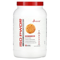 Metabolic Nutrition, ISOpwDR, изолят сывороточного протеина, со вкусом печенья с арахисовой пастой, 1380 г (3,04 фунта)