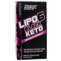 Nutrex Research, Lipo-6 Black Keto 60 капсул