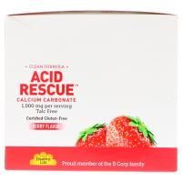 Country Life, Acid Rescue Calcium Carbonate, Berry Flavor, 1,000 mg, 20 Packets, 4 Chewable Tablets Each