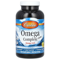 Carlson Labs, Omega Complete Gems, 180 капсул