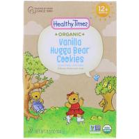 Healthy Times, Органические ванильные печенья Hugga Bear, для малышей от года, 6,5 унц. (184 г)