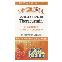 Natural Factors, CurcuminRich, Theracurmin двойной силы, 60 растительных капсул