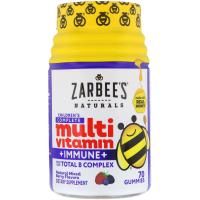 Zarbee's, Полноценный комплекс мультивитаминов для детей + защита иммунитета, смесь натуральных ягод, 70 жевательных таблеток