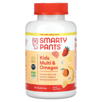 SmartyPants, Kids Complete Multivitamin с рыбьим жиром, содержащим омега-3 кислотами, витаминами D3 и B12, 120 жевательных конфет