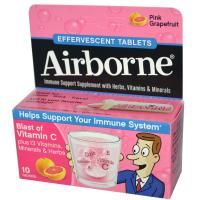 AirBorne, Шипучие таблетки, со вкусом розового  грейпфрута, 10 таблеток