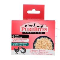 Pure Bites, Treat Mixer, For Cats, 2 Chicken Breast, 2 Chicken & Shrimp, 4 Pack, 1.76 oz (50 g) Each