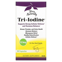 EuroPharma, Terry Naturally, Terry Naturally, Tri-Iodine, 12,5 мг, 90 капсул