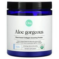 Ora, Aloe Gorgeous, Vegan Collagen-Boosting Powder Supplement, Vanilla Flavor, 8.47 oz (240 g)