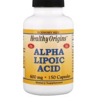 Healthy Origins, Альфа-липоевая кислота, 600 мг, 150 капсул