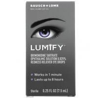 Lumify, Lumify, глазные капли для снятия покраснения, 7,5 мл (0,25 жидк. Унции)