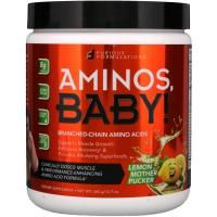 FURIOUS FORMULATIONS, Aminos, Baby!, аминокислоты с разветвленной цепью, со вкусом лимона, 360 г (12.7 oz)