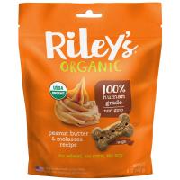 Riley’s Organics, Угощение для собак, Большая кость, Арахисовое масло & меласса, 5 унций (142 г)