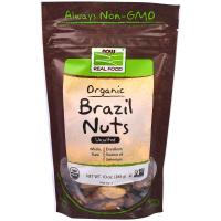 Now Foods, Органические бразильские орехи, несолёные, 284 г