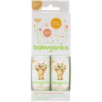 BabyGanics, Бесспиртовое пенящееся средство для мытья рук, Мандарин, 2 упаковки по 50 мл (1.69 fl oz)