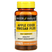Mason Natural, Яблочный уксус, 60 таблеток