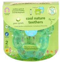 Green Sprouts, Прорезыватели для зубов Cool Nature, для детей от 3 месяцев, зеленые, цвета морской волны, 2 шт.