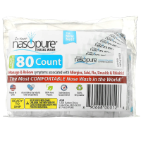 Nasopure, Промывка носа, набор для экономичного рефилла, 80 пакетов сбалансированной соли