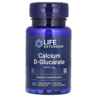 Life Extension, Кальций D-глюкарат, 200 мг, 60 растительных капсул