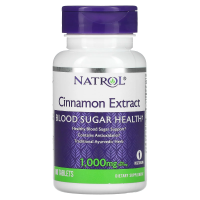 Natrol, Экстракт корицы, 1000 мг, 80 таблеток