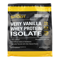 California Gold Nutrition, Изолят сывороточного протеина, вкусная ваниль, 2 фунта (908 г)