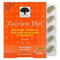 New Nordic US Inc, Таблетки для похудения Zuccarin Diet, 60 таблеток