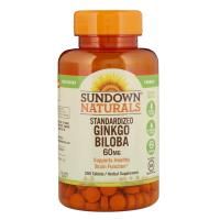 Sundown Naturals, Standardized Ginkgo Biloba, 60 mg, 200 Tablets
