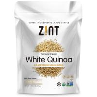 Zint, Органический премиум-продукт, белое киноа, цельное зерно, без сапонинов, 16 унц. (454 г)