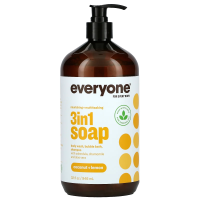 EO Products, Мыло 3в1 для всего тела: шампунь, гель для душа и пена для ванны с ароматом кокоса и лимона, 960 мл