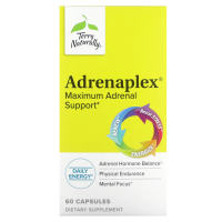 EuroPharma, Terry Naturally, Adrenaplex, Maximum Adrenal Support, 60 Capsules