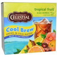 Celestial Seasonings, Холодный травяной чай Iced Herbal Tea, без кофеина, тропический фрукт, 40 пакетиков, 91 г