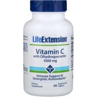 Life Extension, Витамин С с дигидрокверцетином, 1000 мг, 60 таблеток в растительной оболочке