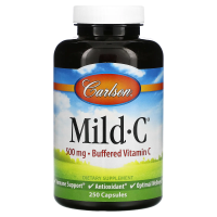 Carlson Labs, Mild·C, Витамин C, 500 мг, 250 капсул