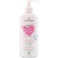 ATTITUDE, Baby Leaves Science, 2-In-1 Natural Shampoo & Body Wash, Fragance-Free, 16 fl oz (473 ml)