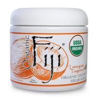 Organic Fiji, Органическое средство для шлифовки кожи с сахаром, лемонграсс и мандарин, 20 унций (566 г)