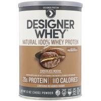 Designer Protein, Designer Whey, 100% сывороточный протеин, шоколадный мокко, 12 унц. (340 г)