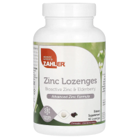 Zahler, леденцы с цинком, биоактивный цинк и бузина, бузина, 90 леденцов
