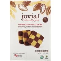 Jovial, Органическое печенье из пшеницы-однозернянки, шахматное, 8,8 унций (250 г)