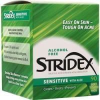Blistex, Не содержащий спирта Stridex Sensitive с подушечками из Алоэ 90 подушечек