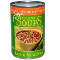 Amy's, Органический овощной суп из чечевицы, с низким содержанием натрия, 14,5 унций (411 г)