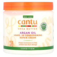 Cantu, Argan Oil, Несмываемый восстанавливающий крем-кондиционер, 16 унций (453 г)