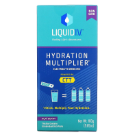 Liquid I.V., Hydration Multiplier, смесь для приготовления напитков с электролитами, ягоды асаи, 10 пакетиков по 16 г (0,56 унции)