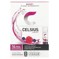 Celsius, Live Fit, ягоды, 14 пакетиков по 5,11 г (0,18 унции)