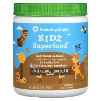 Amazing Grass, Kidz Superfood, неистовый вкус шоколада, 180 г