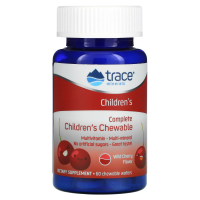 Trace Minerals Research, Мультивитамин для детей жевательный Дикая вишня 60 жевательных вафель