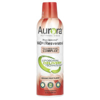 Aurora Nutrascience, Мега-липосомальный НАД + / ресвератрол, органические фрукты, 16 жидких унций (480 мл)
