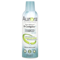 Aurora Nutrascience, Мега липосомальный комплекс B +, органические фрукты, 480 мл (16 жидких унций)