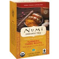 Numi Tea, Органический чай, травяной чайсан, куркума "Три корня", без кофеина, 12 чайных пакетов, 1,42 унции (40,2 г)